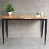 Bàn làm việc 120x60cm gỗ tràm chân sắt lắp hệ CONE II HBCN027
