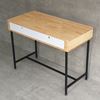 Bàn làm việc có ngăn kéo mini 100x50cm gỗ cao su chân sắt BD68103