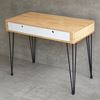 Bàn làm việc có ngăn kéo 100x60cm gỗ cao su chân sắt Hairpin BD68105