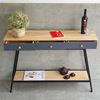 Bàn trang trí console 120x30x85cm có ngăn kéo chân sắt CST062
