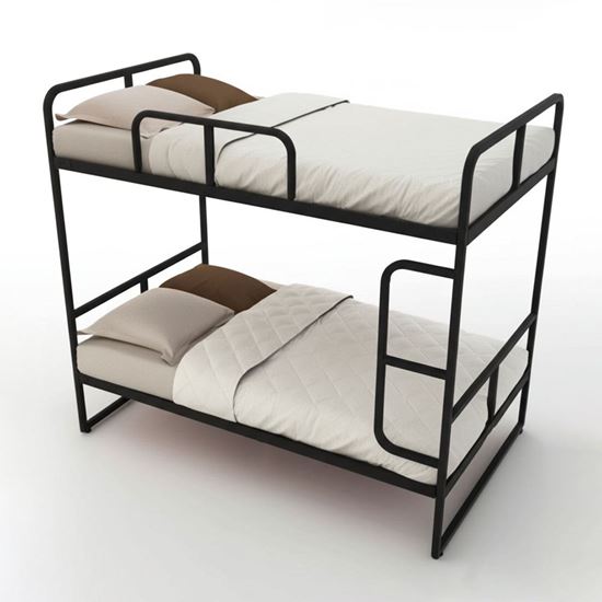 Giường tầng khung sắt lắp ráp mặt gỗ tự nhiên GT013