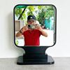 Gương trang điểm vuông để bàn màu đen GNG011