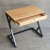 Bàn làm việc nhỏ 80x50cm có hộc kéo chân sắt chữ Z BD68112