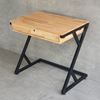 Bàn Mini gỗ cao su có hộc kéo chân sắt chữ Z theo yêu cầu - TK003