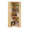 Kệ sách góc tường 7 tầng bằng gỗ cao su KS68327