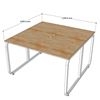 Bàn làm việc cụm 2 người ngồi chân sắt hệ Minimal HBMN0031