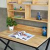 Bàn học liền kệ sách 100x60x145cm chân sắt chữ X lắp ráp FD68054
