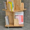 Kệ sách gỗ di động nhỏ gọn hình vuông 2 tầng KS68199