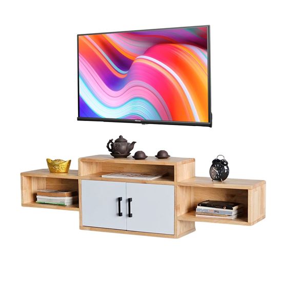 Kệ Tivi treo tường gỗ cao su KTV68105