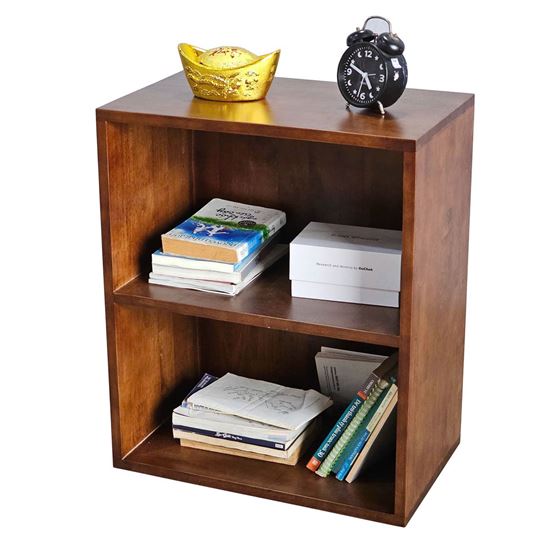 Kệ sách nhỏ đơn giản 2 ngăn gỗ cao su KS68195