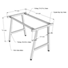Bàn làm việc 120x60x75(cm) hệ Minimal chân chữ A lắp ráp SPD68194
