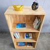 Kệ sách nhỏ đơn giản 3 tầng bằng gỗ cao su KS68196
