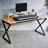 Bàn phòng thu StudioDesk gỗ tự nhiên chân chữ X SD68008