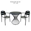 Bộ bàn ghế sắt cafe, ngoài trời CBCF247