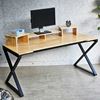 Picture of Bàn phòng thu StudioDesk gỗ tự nhiên chân chữ X SD68008