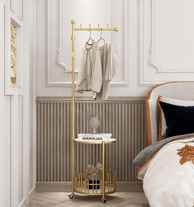 Giá treo đồ khung sắt mặt đá KPT68035