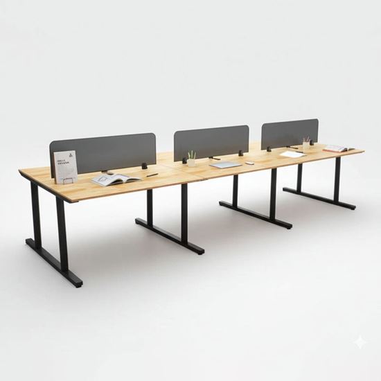 Bàn cụm văn phòng 6 chỗ ngồi hệ TIO HBTO011