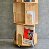 Picture of Kệ sách di động 3 tầng gỗ tự nhiên KS68191
