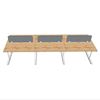 Bàn cụm văn phòng 6 chỗ ngồi hệ TIO HBTO011