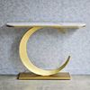 Bàn console MOON mặt đá khung sắt CST051