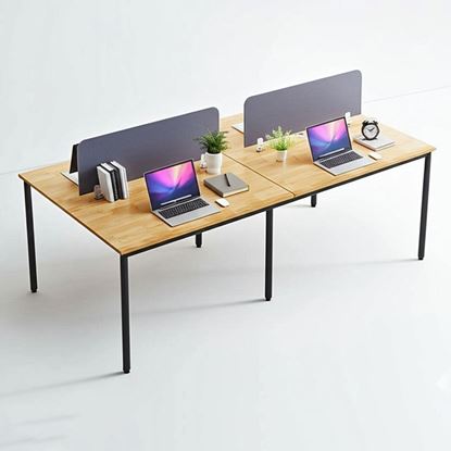 Bàn làm việc cụm 4 gỗ tự nhiên hệ OMA HBOM008