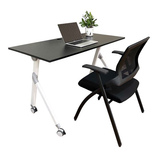 Bộ bàn ghế xếp gọn chân sắt hệ RANDY CB68180