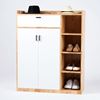 Tủ giày kết hợp kệ để đồ gỗ tự nhiên KG68068
