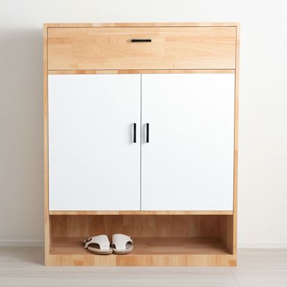 Tủ giày 4 tầng có hộc tủ gỗ tự nhiên KG68067