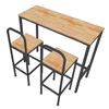 Combo bàn bar 120x45cm và 2 ghế bar gỗ khung sắtCBCF228