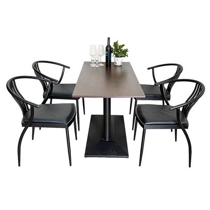 Bộ bàn chữ nhật 4 ghế nhà hàng, cafe - CBCF240