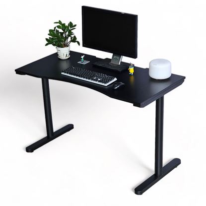 Bàn Gaming TaUP 120x60x75cm gỗ tự nhiên chân sắt TIO GD68056