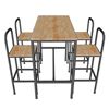Combo bàn bar 120x60cm và 4 ghế bar gỗ khung sắt CBCF229