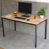 Bàn làm việc 140x70cm gỗ cao su chân sắt lắp ráp hệ OMA HBOM004