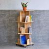 Kệ sách di động 3 tầng gỗ tự nhiên KS68189