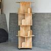 Kệ sách di động 4 tầng gỗ tự nhiên
