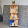 Kệ sách di động 3 tầng gỗ tự nhiên KS68189