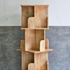 Kệ sách di động 4 tầng gỗ tự nhiên