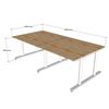 Bàn cụm văn phòng 4 chỗ ngồi hệ TIO - HBTO009