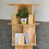 Kệ sách di động 4 tầng gỗ tự nhiên