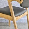 Ghế KAI khung gỗ Ash bọc nệm da PU GCF139