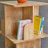 Kệ sách di động 3 tầng gỗ tự nhiên KS68189