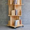 Kệ sách di động 4 tầng gỗ tự nhiênKệ sách di động 4 tầng gỗ tự nhiên