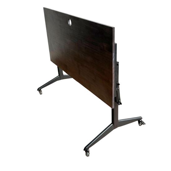 Bàn làm việc gấp gọn có bánh xe (Version 2) gỗ cao su SPD68188