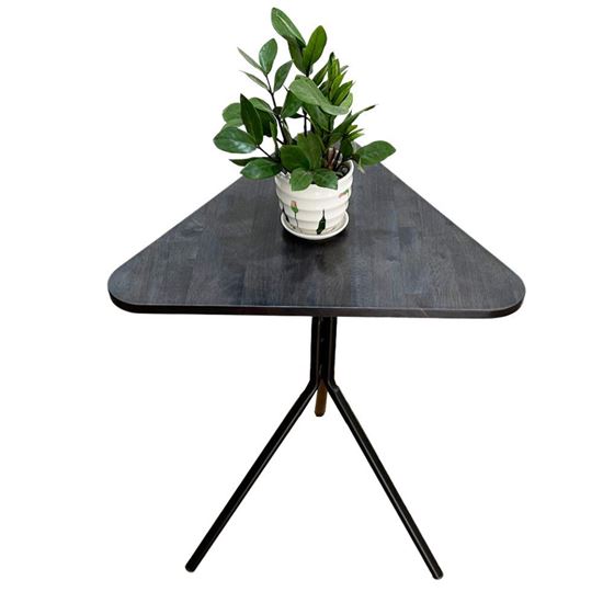 Bàn cafe gỗ cao su chân sắt chãng 3 CFD68138