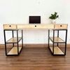 Bàn làm việc có hộc chân kết hợp kệ BD68092