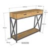 Bàn console XAPO khung sắt mặt gỗ CST047