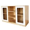 Tủ hồ sơ thấp  cửa kính 120x40x75cm gỗ tự nhiên THS68062