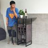 Bàn bar chân kết hợp tủ đựng rượu BB016
