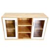 Tủ hồ sơ, tủ đầu bàn gỗ tự nhiên cửa kính THS68062