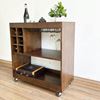 Kệ Rượu di động gỗ tự nhiên KR68001